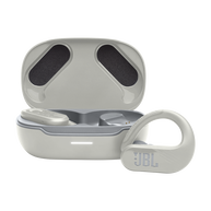JBL Endurance Peak 3 - White - Dust and water proof True Wireless active earbuds - Hero